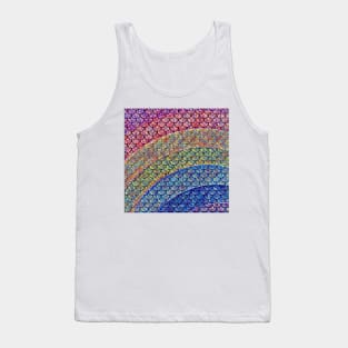 Rainbow Mermaid Dragon Circle Patterns Tank Top